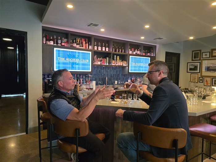 Bourbon tasting at The Algiers Club
