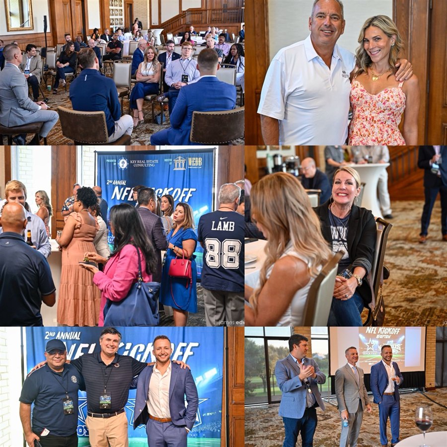 NFL Kickoff Reception recap collage