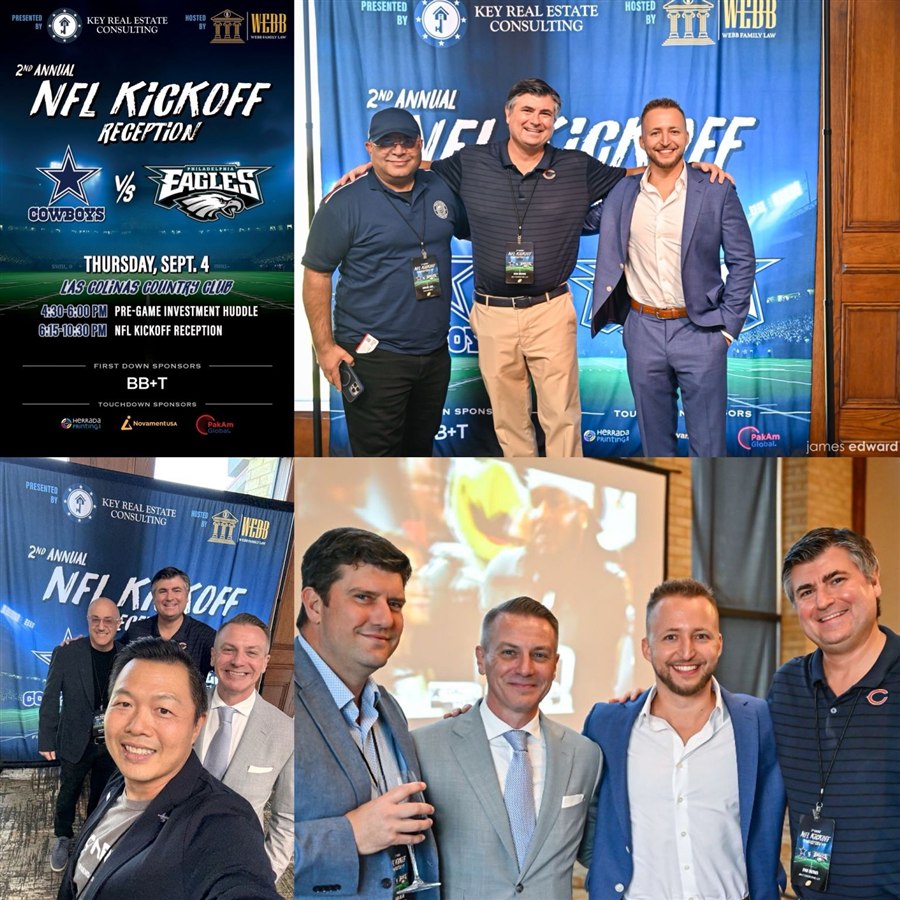 NFL Kickoff Reception recap collage